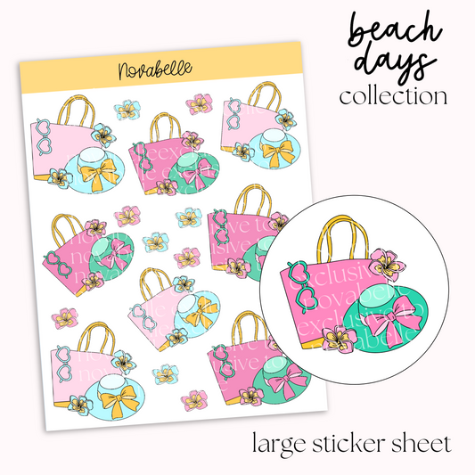 Beach Bags Sticker Sheet