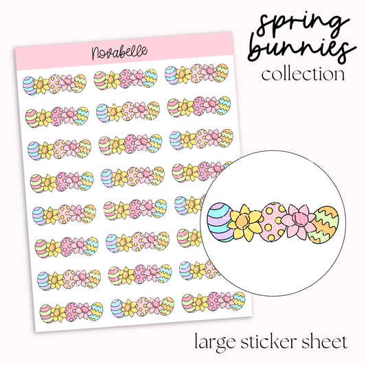 Egg Borders Sticker Sheet