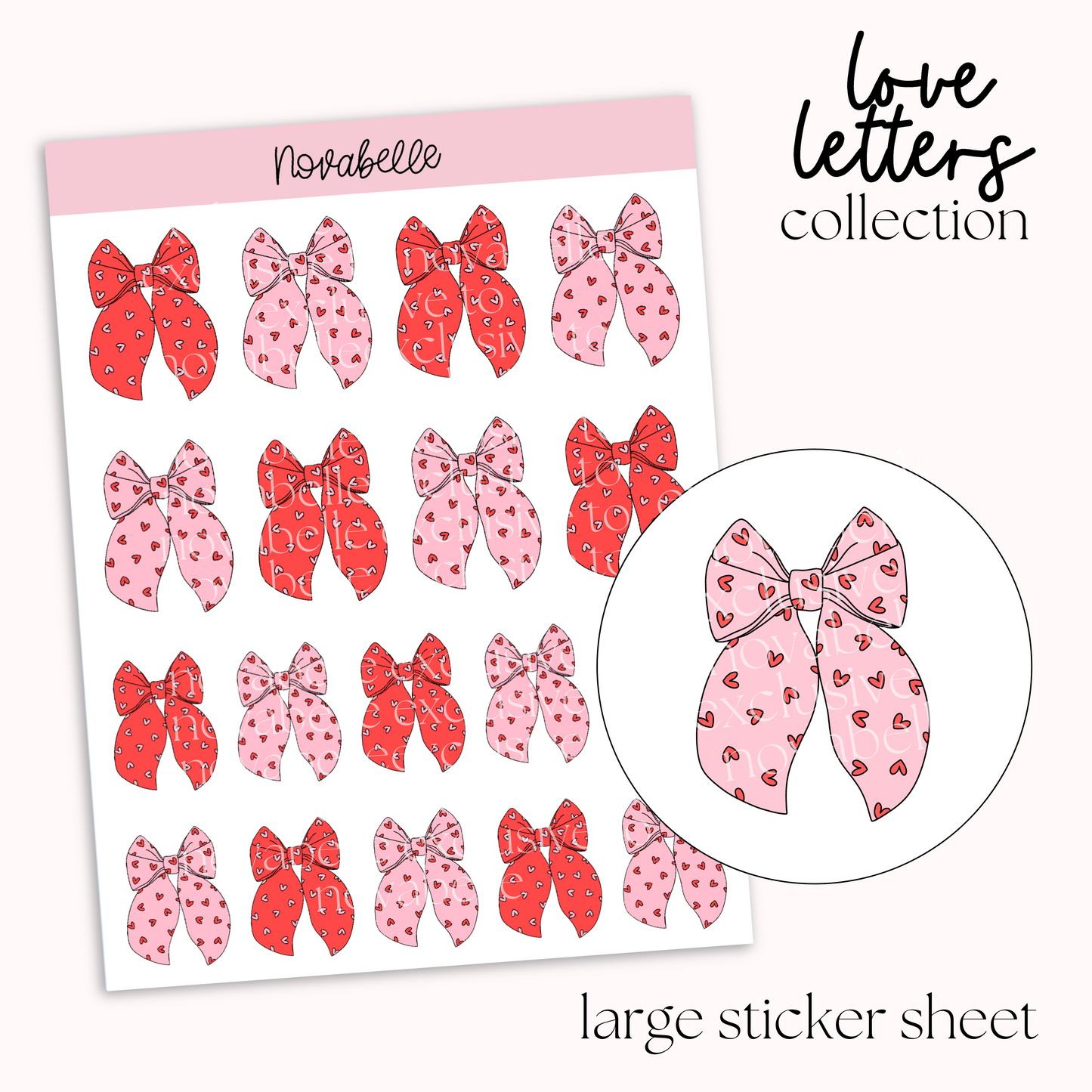 Bows Sticker Sheet
