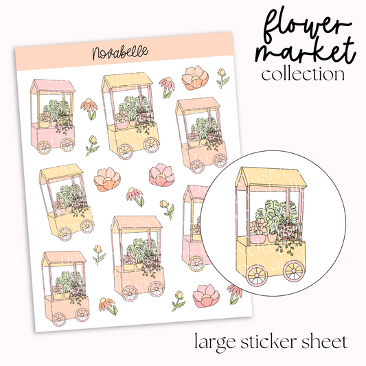 Flower Stall Sticker Sheet