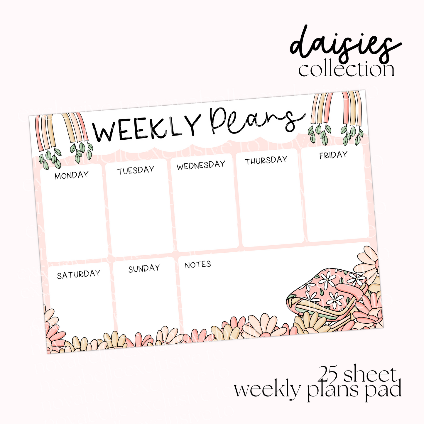 Daisies Weekly Planner