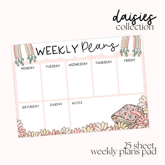 Daisies Weekly Planner