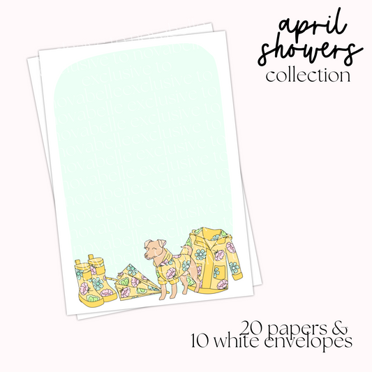 April Showers Writing Set