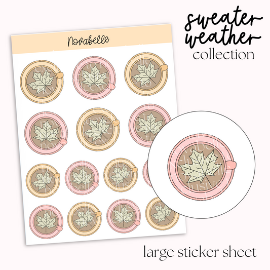 Leaf Mug Sticker Sheet