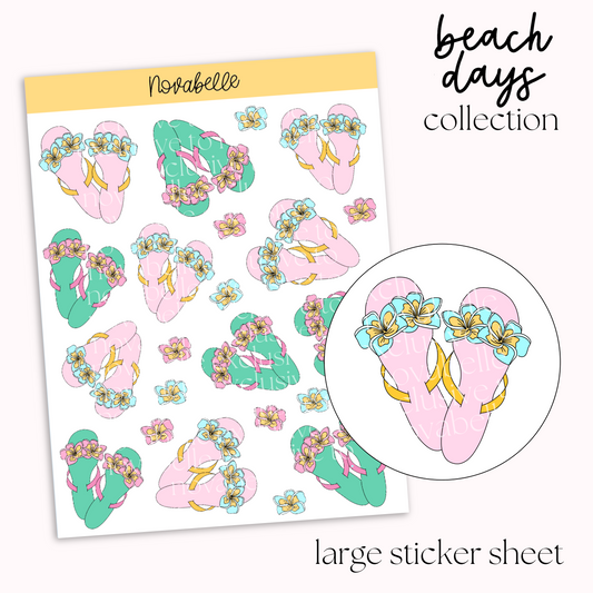 Sandals Sticker Sheet