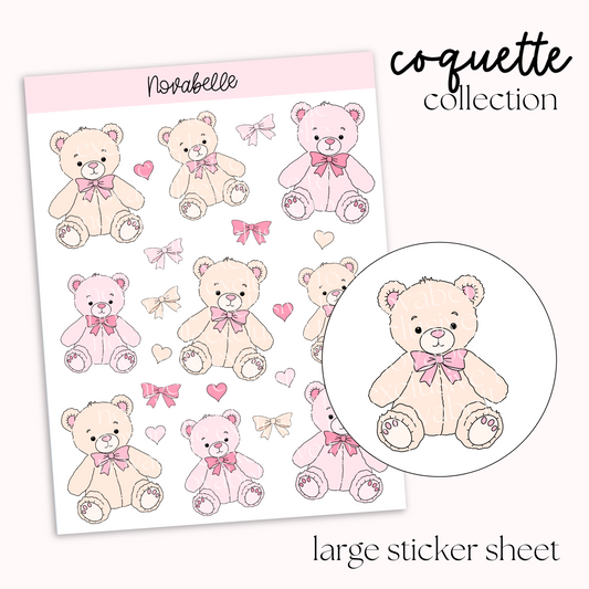 Teddy Bear Sticker Sheet