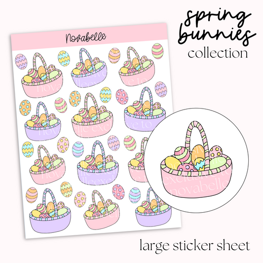 Egg Baskets Sticker Sheet