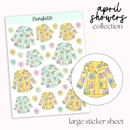 Raincoats Sticker Sheet
