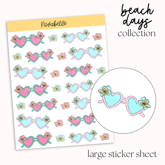 Sunglasses Sticker Sheet