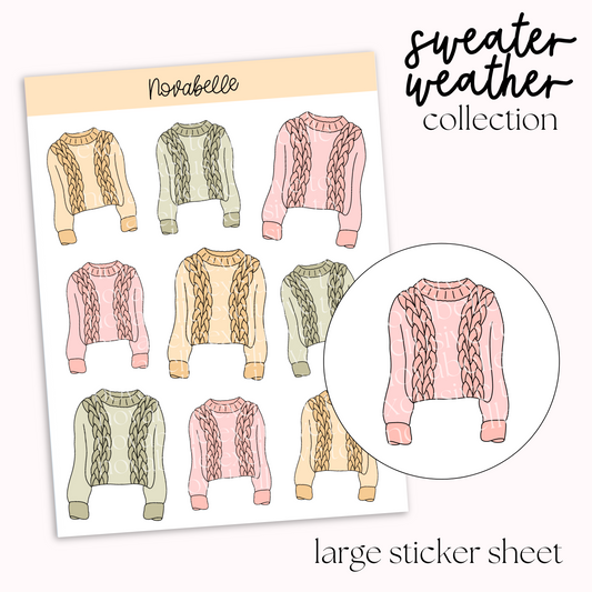 Sweater Sticker Sheet