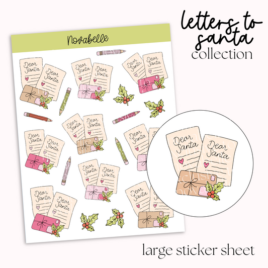 Letters To Santa Sticker Sheet