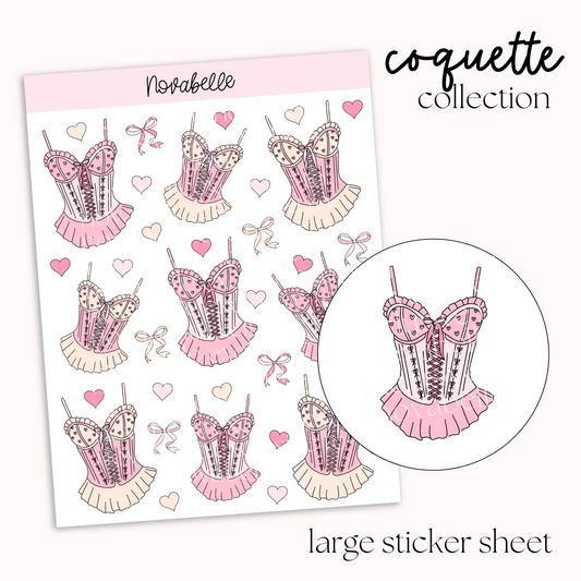 Corsets Sticker Sheet