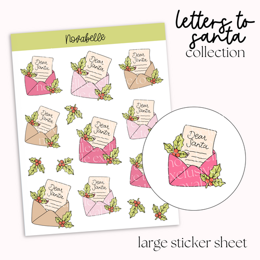 Letters To Santa Sticker Sheet