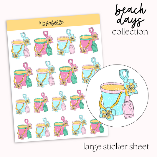 Bucket & Spade Sticker Sheet
