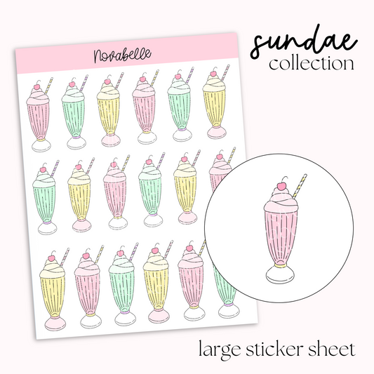 Milkshake Sticker Sheet