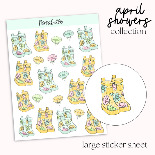 Wellies Sticker Sheet
