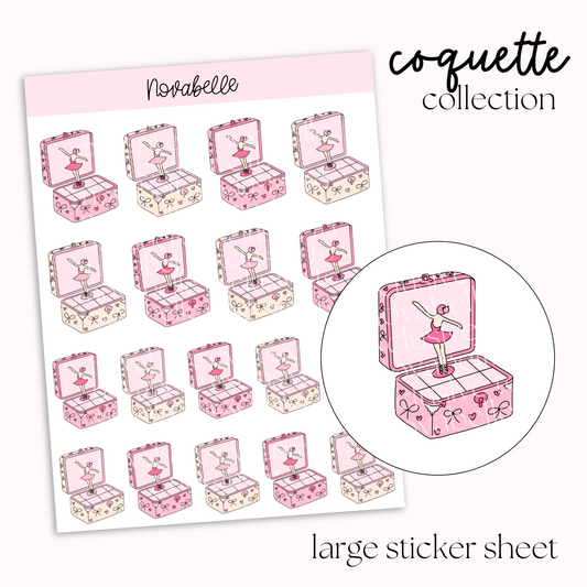 Jewellery Box Sticker Sheet