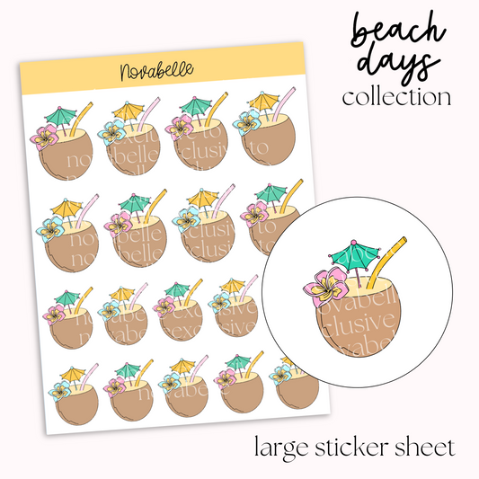 Coconuts Sticker Sheet