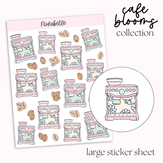 Coffee Machine Sticker Sheet