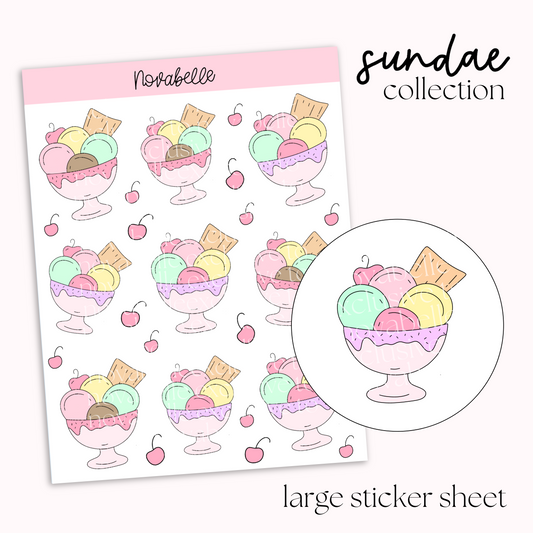 Sundae Sticker Sheet