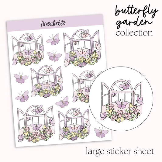 Butterfly Window Sticker Sheet