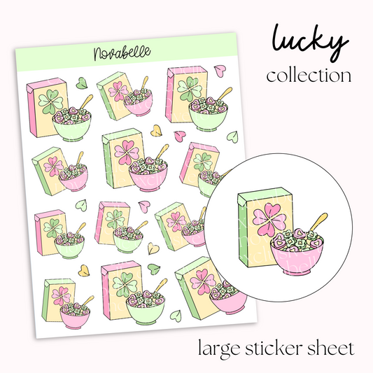 Lucky Charms Sticker Sheet