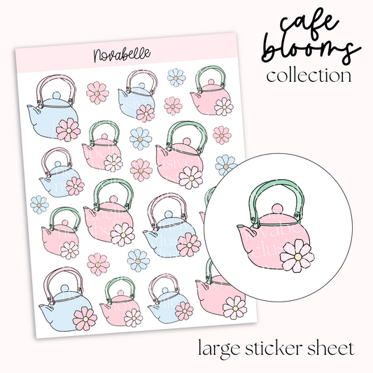 Tea Pot Sticker Sheet