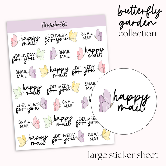 Happy Mail Scripts Sticker Sheet