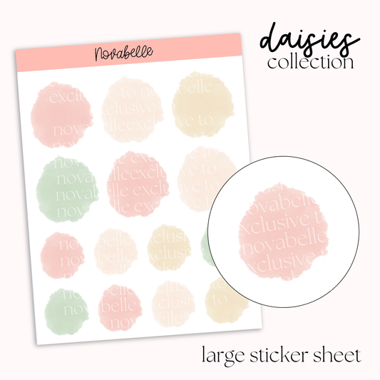 Watercolour Splash Sticker Sheet