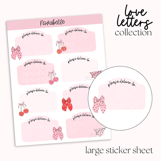 Please Deliver To Sticker Sheet