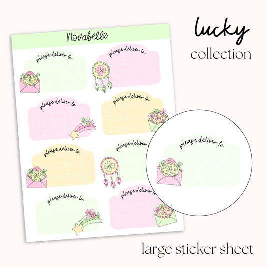Please Deliver To Sticker Sheet