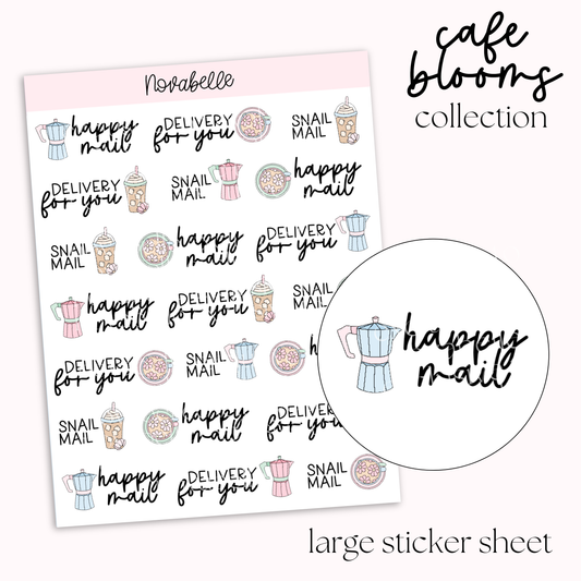 Happy Mail Scripts Sticker Sheet