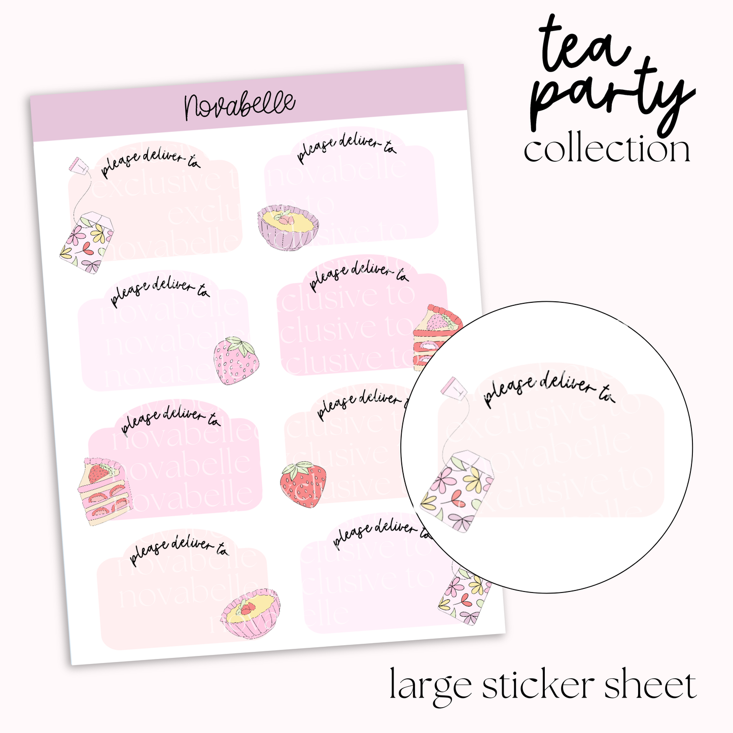 Please Deliver To Sticker Sheet