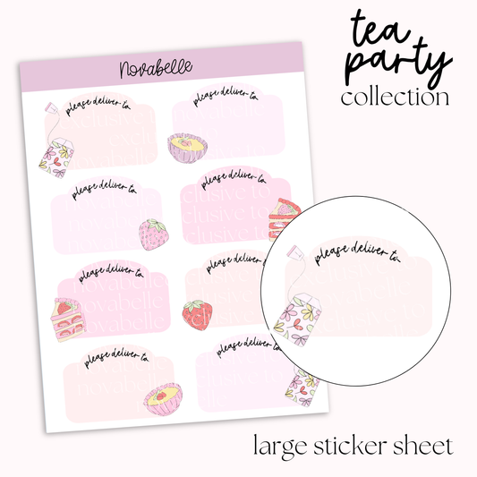 Please Deliver To Sticker Sheet
