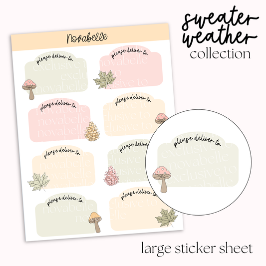 Please Deliver To Sticker Sheet