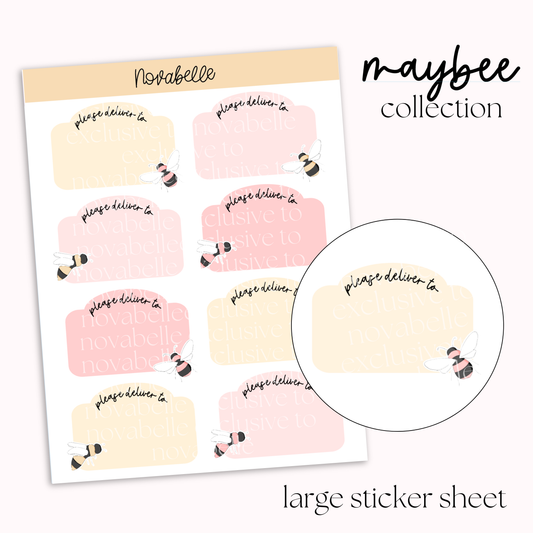 Please Deliver To Sticker Sheet