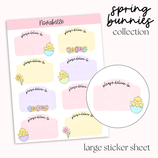 Please Deliver To Sticker Sheet