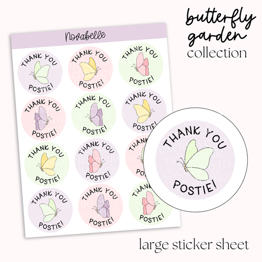 Thank You Postie Sticker Sheet