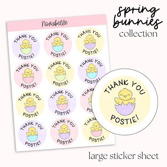 Thank You Postie Sticker Sheet