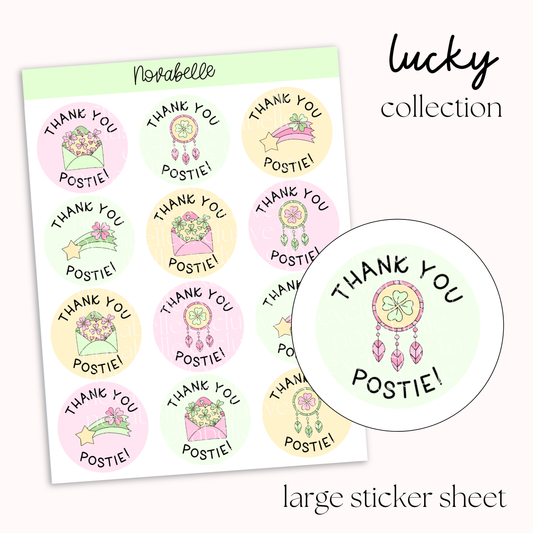 Thank You Postie Sticker Sheet