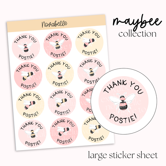 Thank You Postie Sticker Sheet