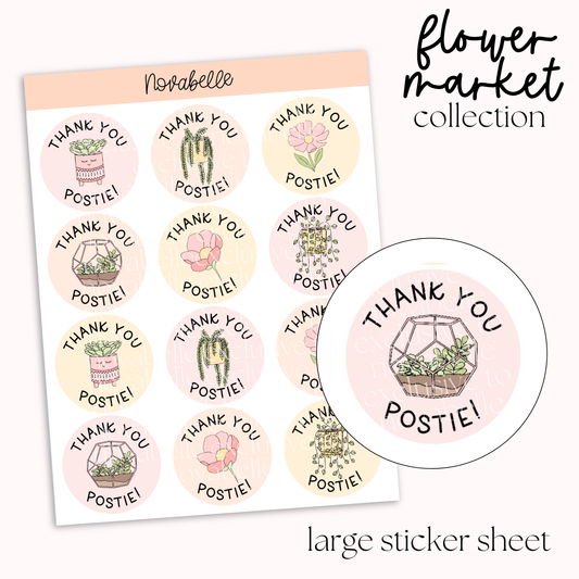 Thank You Postie Sticker Sheet