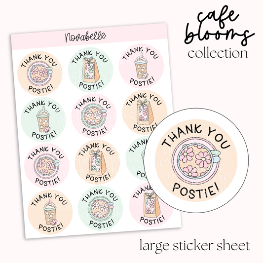 Thank You Postie Sticker Sheet