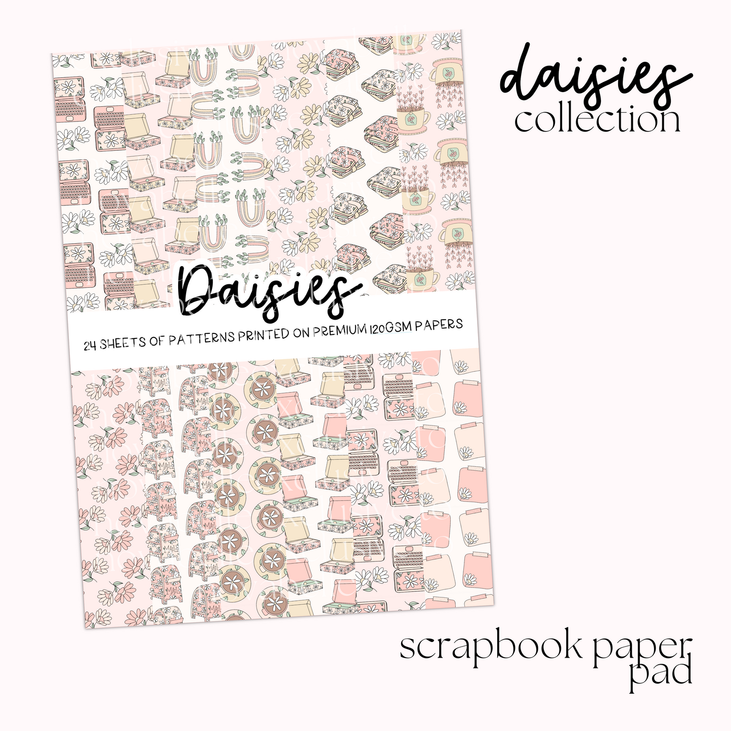 Daisies Scrapbook Paper Pad