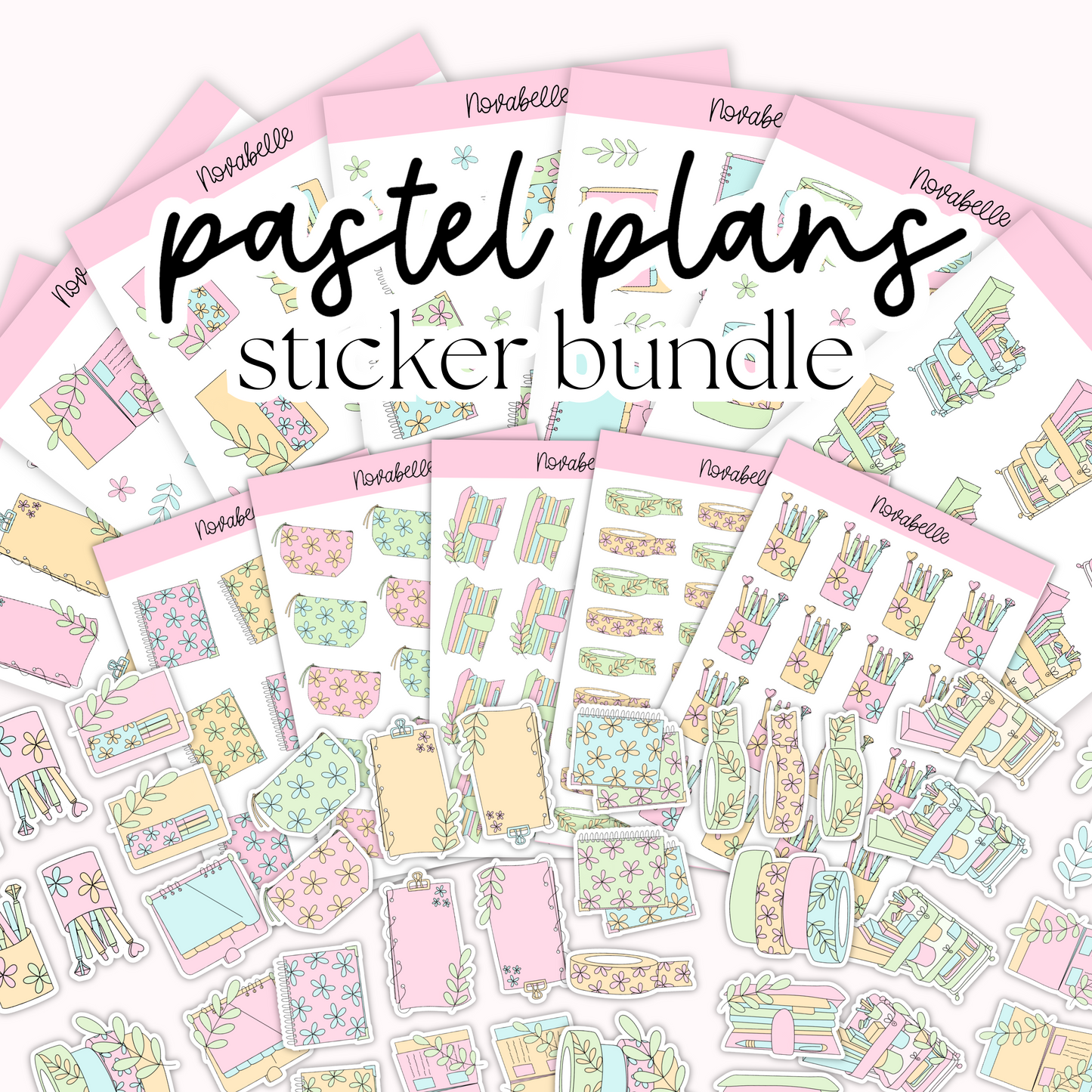 Pastel Plans Sticker Bundle