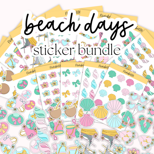 Beach Days Sticker Set