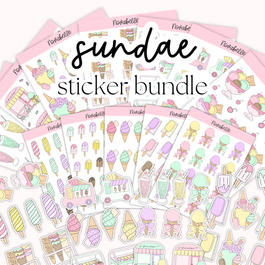 Sundae Sticker Set