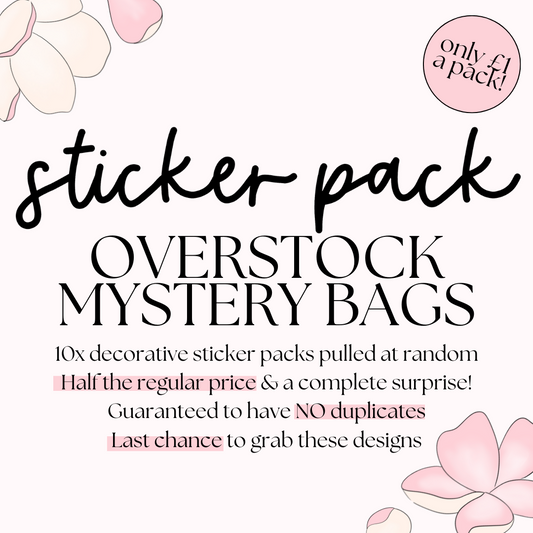 Sticker Pack Overstock Mystery Bag