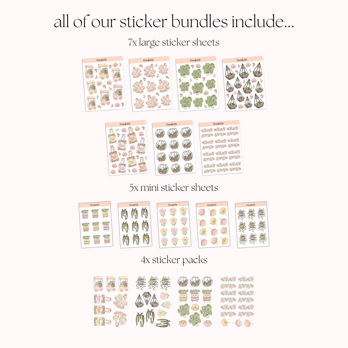 Flower Market Sticker Bundle