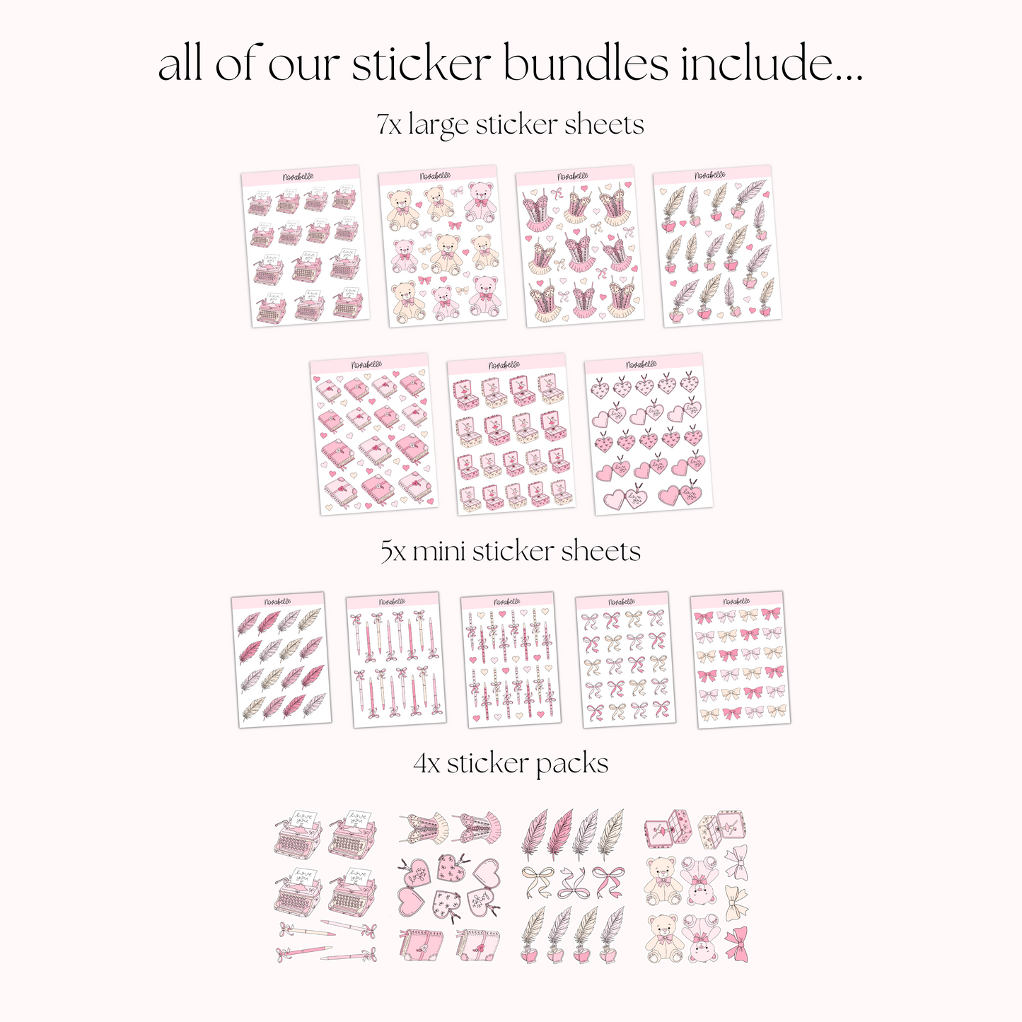 Coquette Sticker Set
